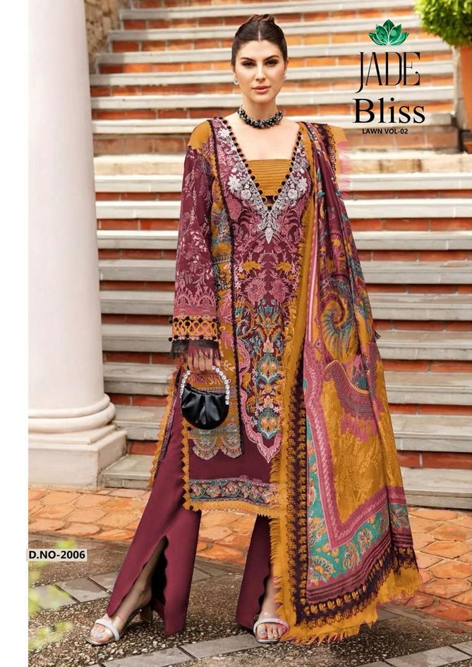 Bliss Vol 2 By Jade Karachi Cotton Dress Material Wholesale market In Surat With Price